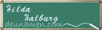 Hilda Walburg Visitenkarte